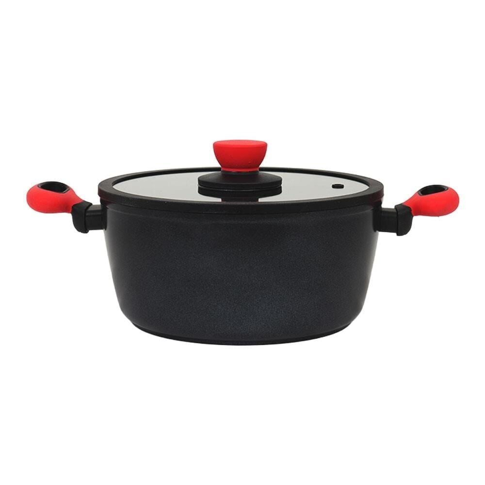 Leggno Colorgy Diamondpro 20Cm Derin Tencere-Kırmızı