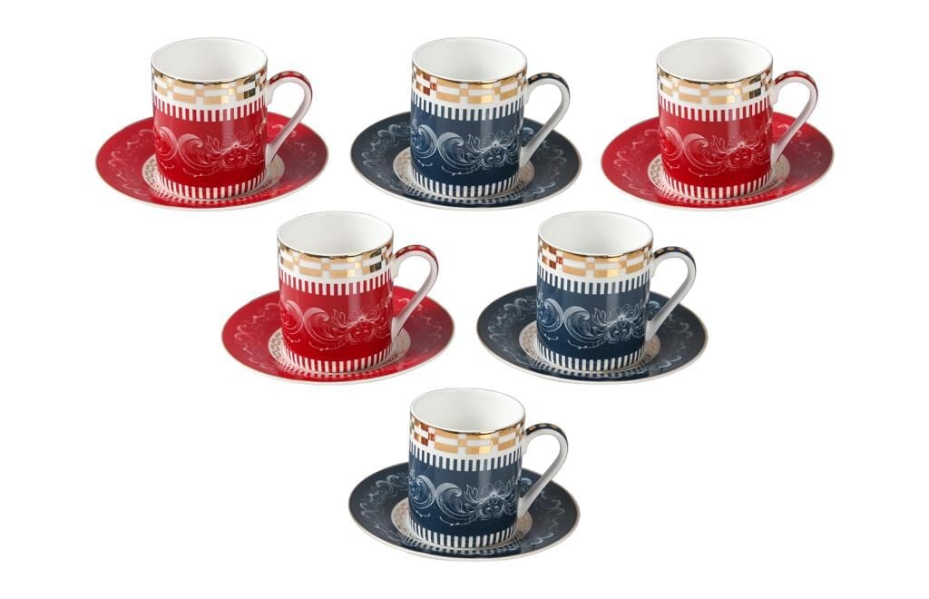 Lucky Art Lancelot Bone 6Lı Kahve Fıncanı Setı