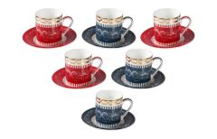 Lucky Art Lancelot Bone 6Lı Kahve Fıncanı Setı