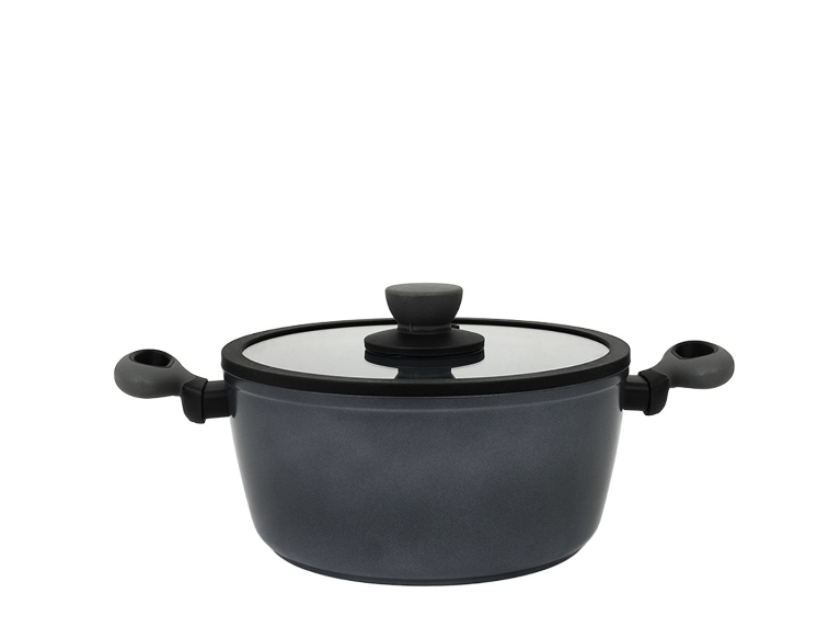 Leggno Colorgy Diamondpro 24Cm Derin Tencere-Gri