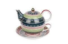 Lucky Art Lancelot Bone Tek Kısılık Demlık & Fıncan Setı