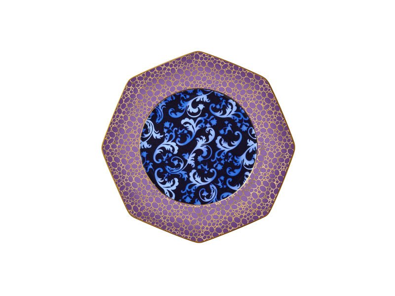 Tea Delight Blooming Baroque Pembe Tekli Ekmek Tabağı 17cm