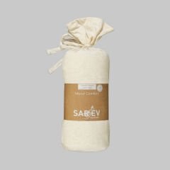 Sarev Medulas Açık Bej %50 Pamuk %50 Modal Çift Kişilik 160*200 cm Fitted Çarşaf