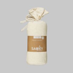 Sarev Medulas Açık Bej %50 Pamuk %50 Modal Çift Kişilik 160*200 cm Fitted Çarşaf