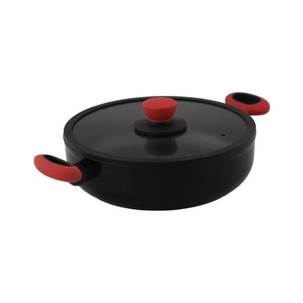 Leggno Colorgy Diamondpro 28Cm Sığ Tencere-Kırmızı