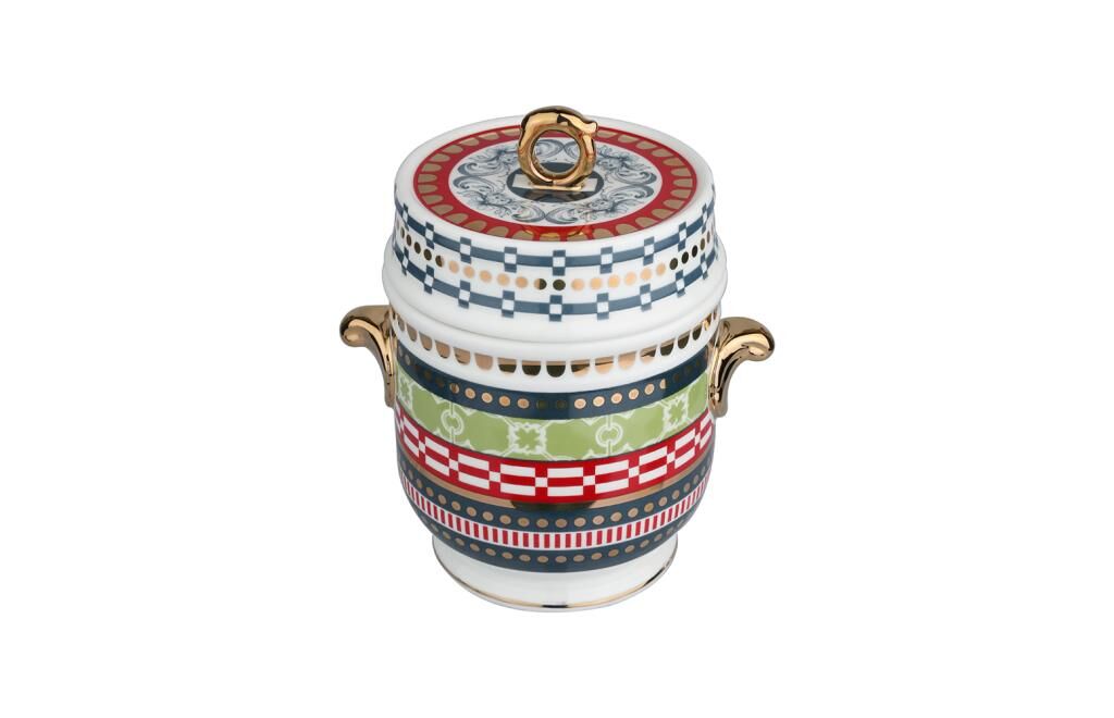 Lucky Art Lancelot Bone Kulplu Kavanoz 16Cm