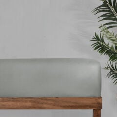 Sarev Monochrome Tek Kişilik %100 Pamuk Saten Fitted Çarşaf -Gray