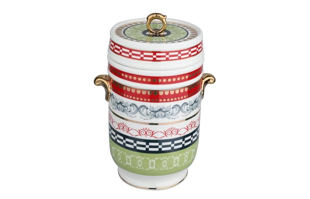 Lucky Art Lancelot Bone Kulplu Kavanoz 18Cm