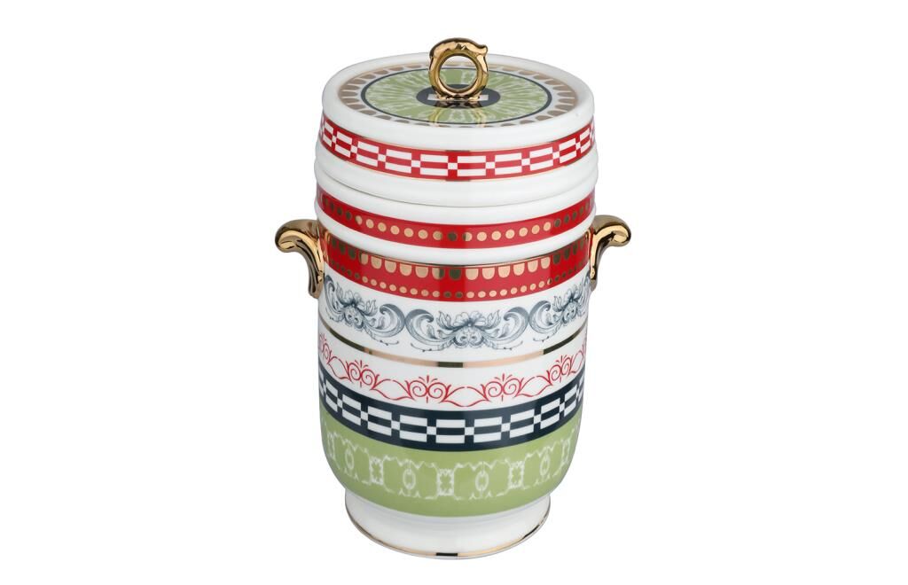 Lucky Art Lancelot Bone Kulplu Kavanoz 18Cm