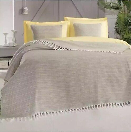 Sarev Remy V3 Sarı Yatak Örtüsü Seti Çift Kişilik