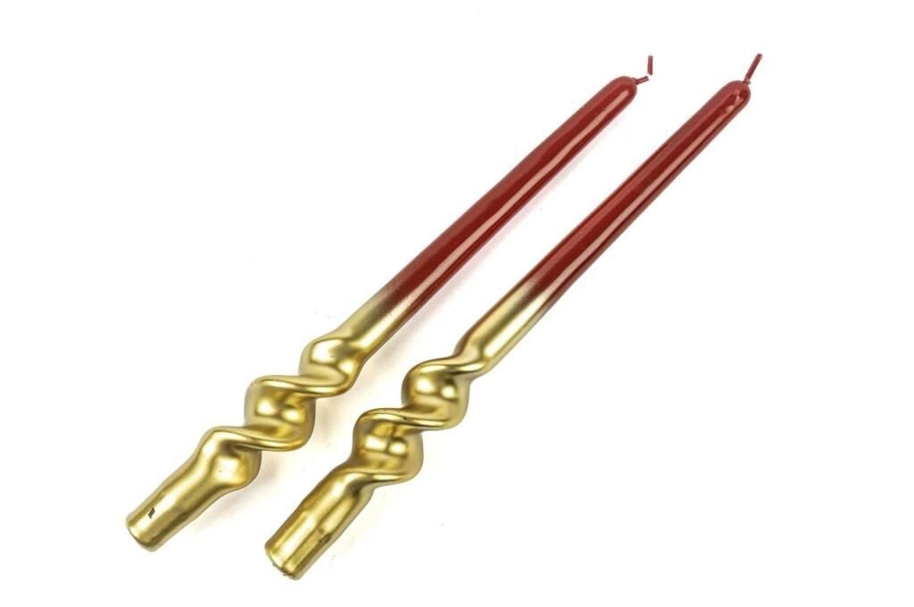 Mikasa Moor Gold Kırmızı 2li Mum 30cm
