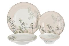 Mikasa Moor Bird Garden Yavru Ağzı 24 Parça Yemek Takımı