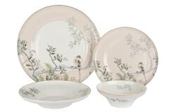 Mikasa Moor Bird Garden Yavru Ağzı 24 Parça Yemek Takımı