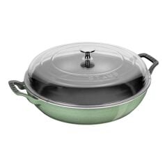 Staub Cam Kapaklı 30 Cm Döküm Sote Tenceresi Adaçayı-405087090