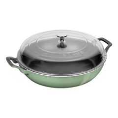 Staub Cam Kapaklı 30 Cm Döküm Sote Tenceresi Adaçayı-405087090