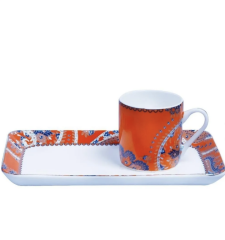 Lucky Art Vesta Tekli Tepsili Kahve Fincan Seti