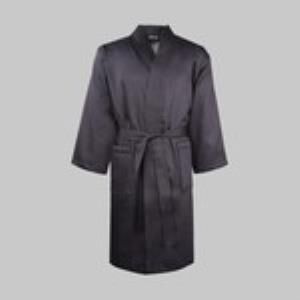 Sarev Monochrome Bornoz, Dark Gray,XL