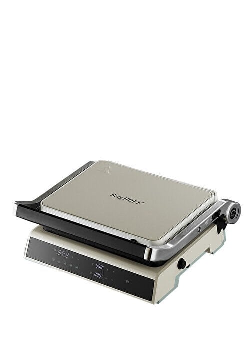 BergHOFF GEM RETRO Vanilya Krem Rengi Dijital Izgara ve Tost Makinesi