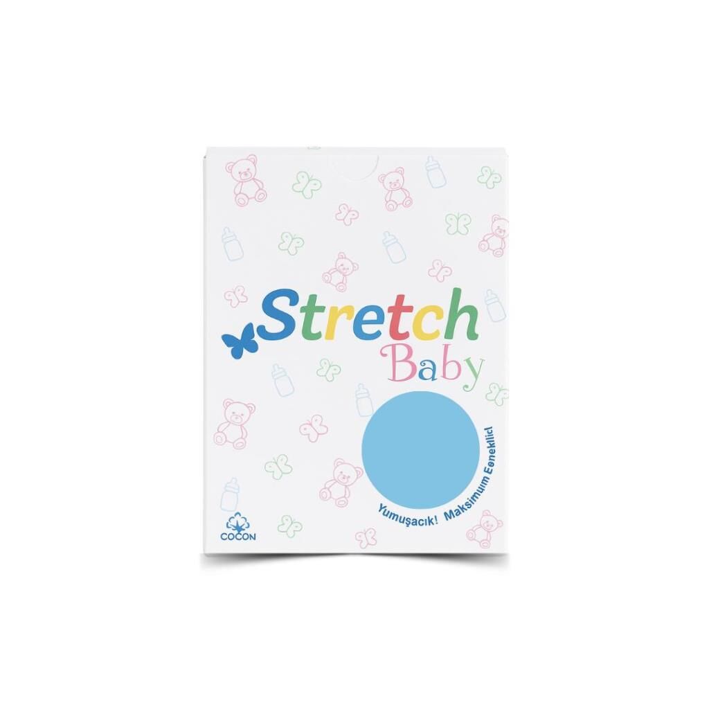 Stretch Bebek Lastikli Çarşaf Mavi