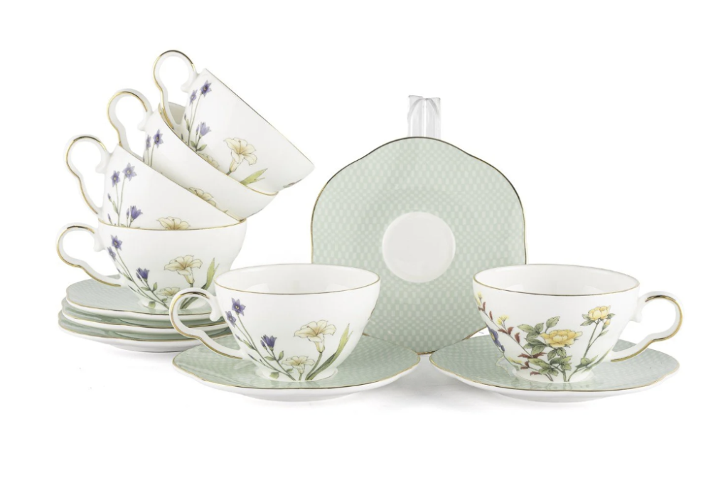 Mikasa Moor Eternal Flowers 6lı Kahve fincan Seti 100cc