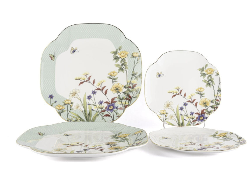 Mikasa Moor Eternal Flowers 2 Servis 25cm +2 Tatlı 19cm 4lu set