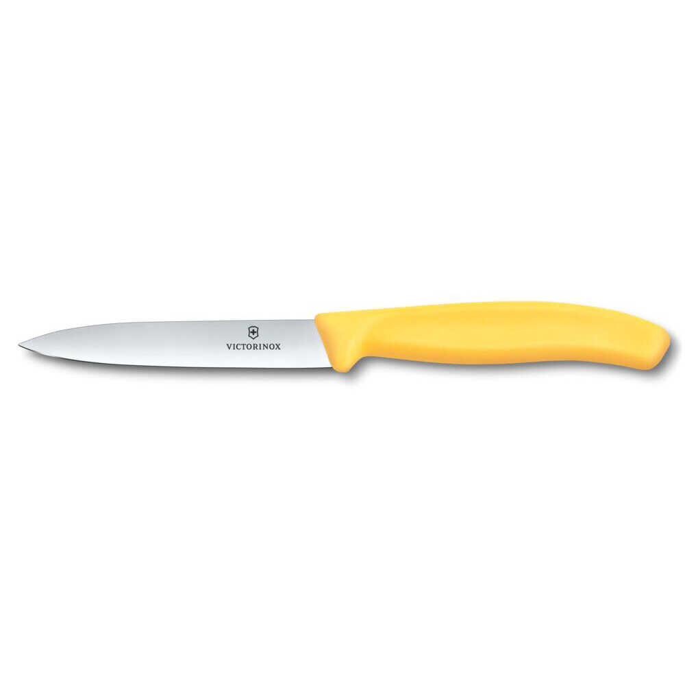 Victorinox 6.7708.C1 Swiss Classic 10cm Soyma Bıçağı, Sarı