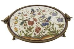 Mikasa Moor Bordo Kuşlu Tepsi 50x44x3cm