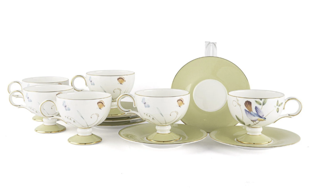 Mikasa Moor Green Garden 6lı Kahve Fincan Seti 90cc