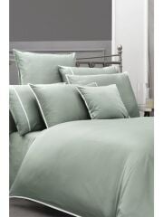 Sarev Sartoria Yeşil Çift Kişilik %100 Pamuk Saten 500 TC Nevresim Takımı