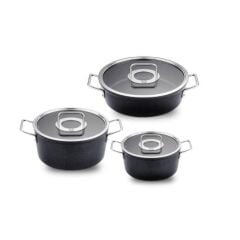 Fissler Adamant 6 Parça Cam Kapak Tenccere Seti