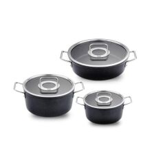 Fissler Adamant 6 Parça Cam Kapak Tenccere Seti