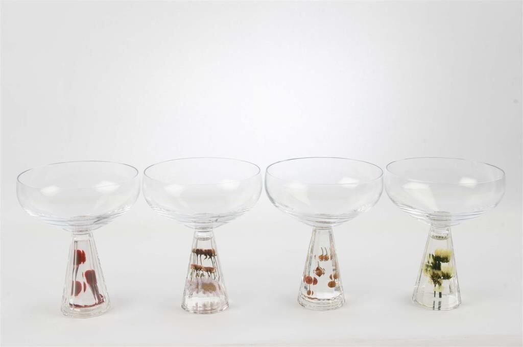 Mikasa Moor Flower 4lü Cam Dondurmalık