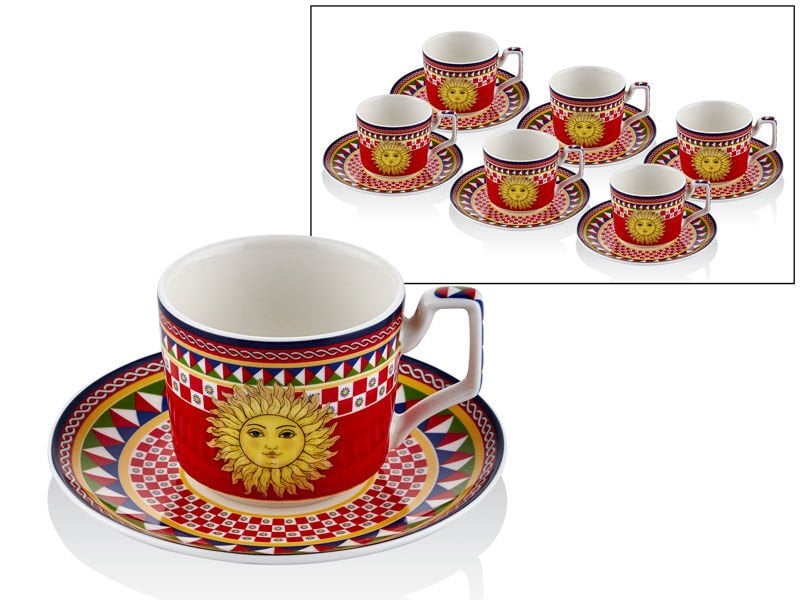 Joy Carmen Sunshıne 6Lı Kahve Fıncanı Setı 13,5X5,5 Cm
