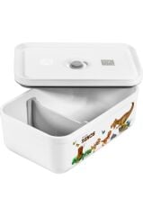 Zwilling Fresh & Save Vakumlu Yemek Taşıma Kabı, L, Plastik, Beyaz-Gri Dino