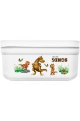Zwilling Fresh & Save Vakumlu Yemek Taşıma Kabı, S, Plastik, Beyaz-Gri Dino