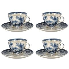 Lucky Art Florantine 4Lu Cay Fincani Seti Mavi