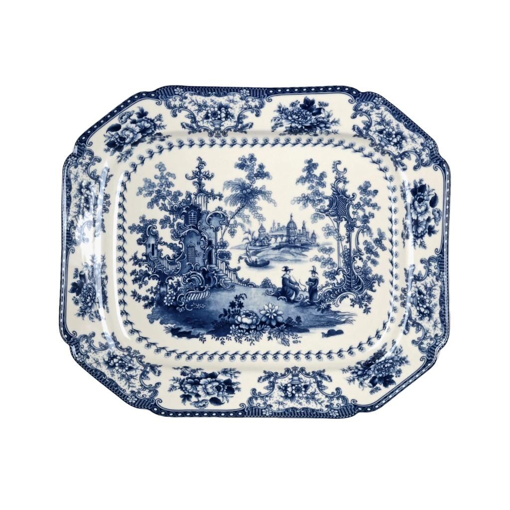 Lucky Art Florantine Sunum Tabaği 31Cm Mavi