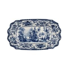 Lucky Art Florantine 25cm 2Li Sunum Tabak Seti Mavi