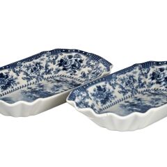 Lucky Art Florantine 25cm 2Li Sunum Tabak Seti Mavi