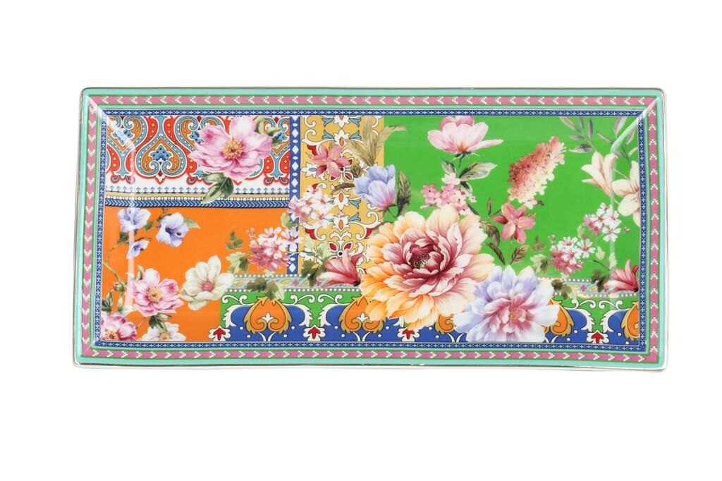 Lucky Art Camellia New Bone China Porselen Servis Tabağı 30 cm