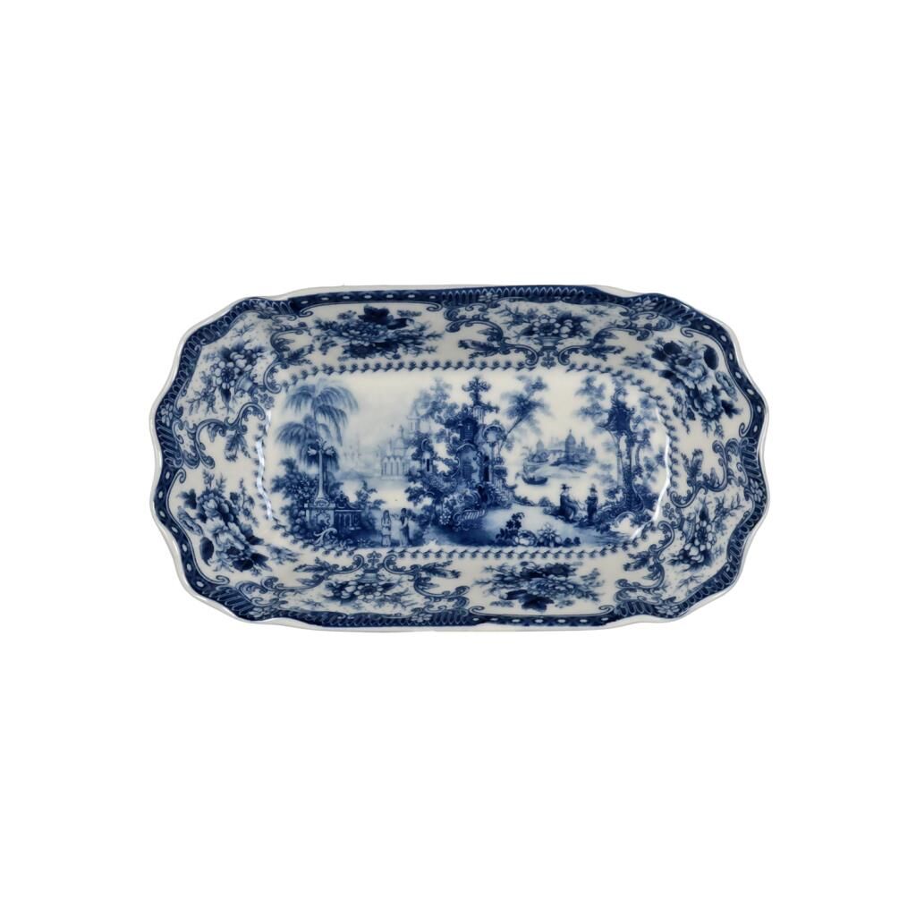 Lucky Art Florantine 17cm 2Li Sunum Tabak Seti Mavi