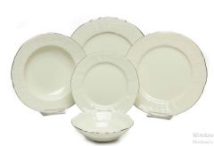 Bernadotte Platin 77 Parça Yemek Takımı