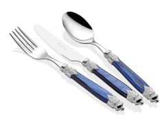 Rivadossi Arianna Chrome Lacivert 75 Parça Çatal Bıçak Seti