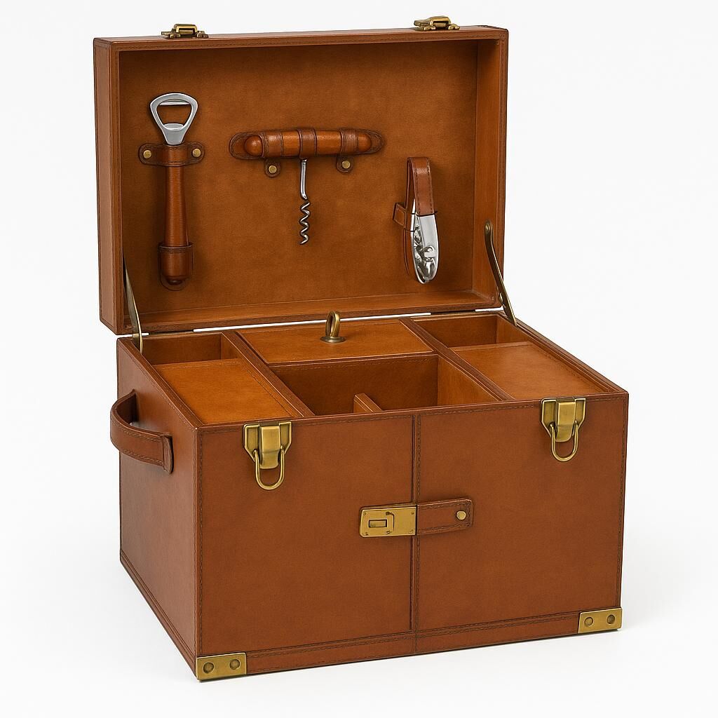 Lamedore Maşalı Taba Rengı Derı Mini Bar