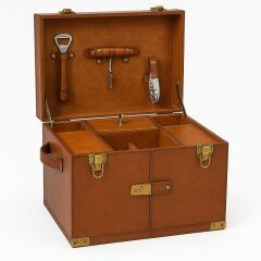 Lamedore Maşalı Taba Rengı Derı Mini Bar