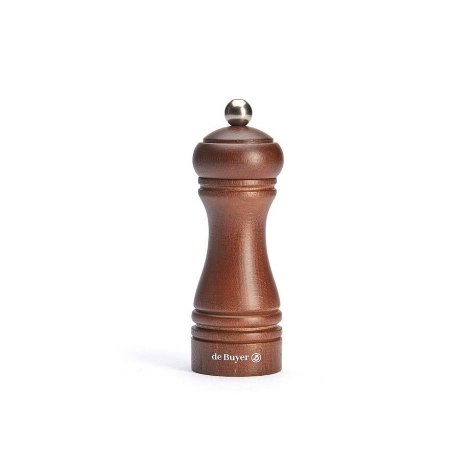 De Buyer Baharat Değirmeni Koyu Ahşap 14 cm