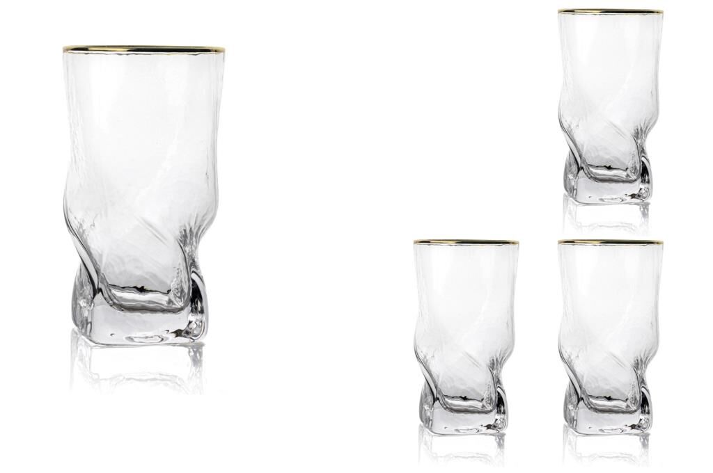 Mikasa Moor Twist Gold 4lü Meşrubat Bardağı 410ml