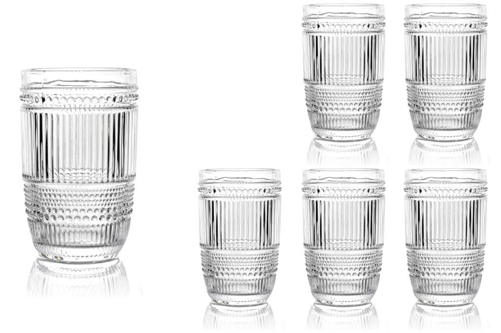 Mikasa Moor Retro Dalga 6lı Meşrubat Bardağı 370ml