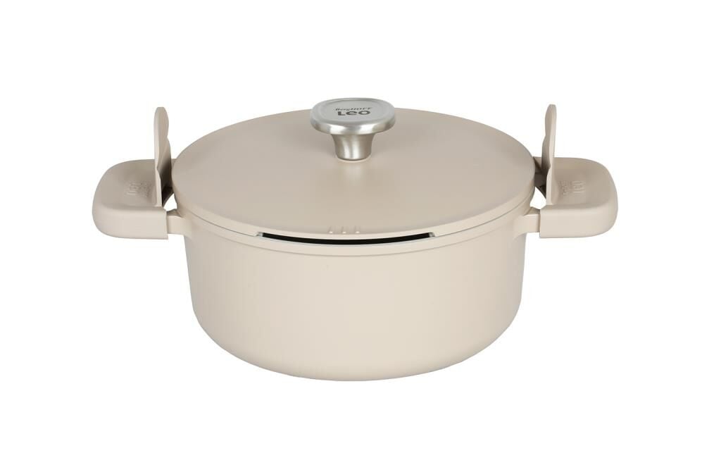 Berghoff Leo Phantom 24Cm Kapaklı Yapışmaz Latte Tencere 4.3L