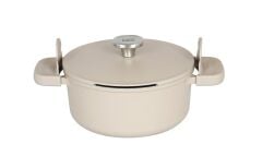 Berghoff Leo Phantom 24Cm Kapaklı Yapışmaz Latte Tencere 4.3L